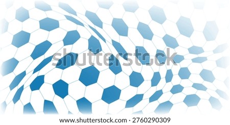 Seamless vector leather soccer ball pattern in blue and white colors. Soccer ball texture. design sport modern.