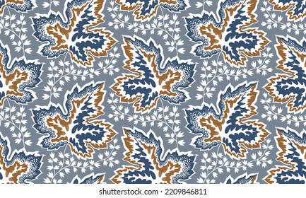 Seamless vector leaves pattern design