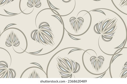 Seamless vector leaves pattern design