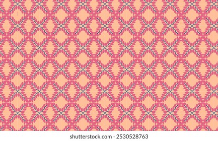 Seamless vector leaves or plant pattern in mid century mordern style, repeating pattern for fabric and wallpaper, textiles, clothing, wrapping paper, cover, banner, home de