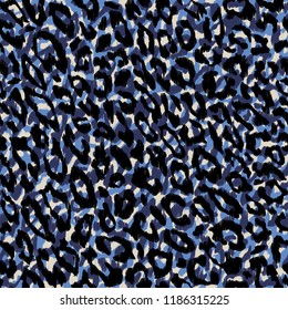 Seamless vector leopard animal print background. Colorful.