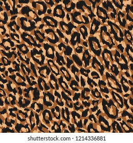 Seamless vector leopard animal print background. Colorful.