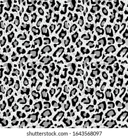 Seamless Vector. Leopard animal skin with gradient background. Repeatable ready template.