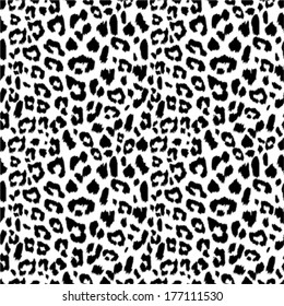 Seamless vector leopard fur pattern