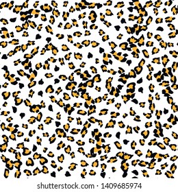 Seamless vector leopard pattern 10 eps.  Trendy stylish wild gepard, leopard print. Animal print background for fabric, textile, design, advertising banner.