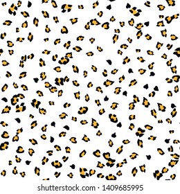 Seamless vector leopard pattern 10 eps.  Trendy stylish wild gepard, leopard print. Animal print background for fabric, textile, design, advertising banner.