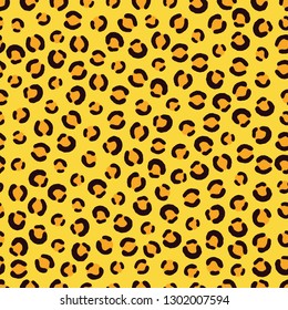 Seamless vector leopard pattern