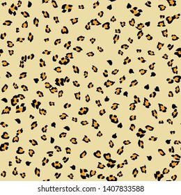 Seamless vector leopard pattern.  Trendy stylish wild gepard, leopard print. Animal print background for fabric, textile, design, advertising banner.