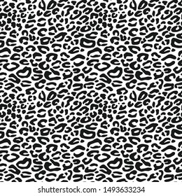 Seamless vector leopard print pattern. Leopard skin background for fabric, textile, cover, wrapping. 10 eps animal wallpaper.