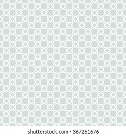 Seamless vector light blue and white ornament. Modern geometric pattern with repeating elements