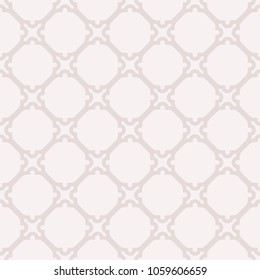 Seamless vector light ornament in arabian style. Geometric abstract background. Pattern for wallpapers and backgrounds