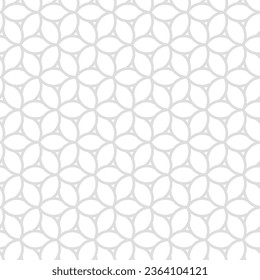 Seamless vector light ornament in arabian style. Geometric abstract background. Grill with pattern for wallpapers and backgrounds