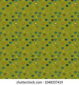 Seamless vector love background. Valentine heart love seamless pattern with heart. Heart pattern.