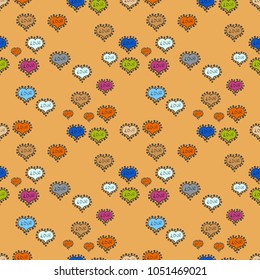 Seamless vector love background. Valentine heart love seamless pattern with heart. Heart pattern.