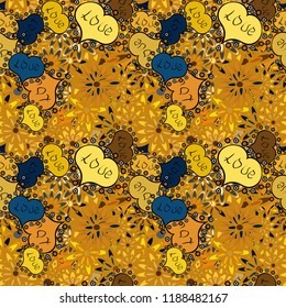 Seamless vector love background. Valentine heart love seamless pattern with heart. Heart pattern.