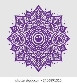 Seamless vector mandala pattern design for background