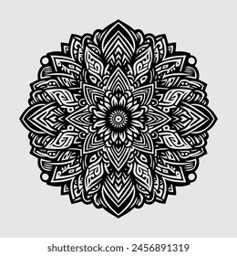 Seamless vector mandala pattern design for background