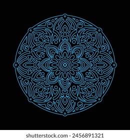 Seamless vector mandala pattern design for background