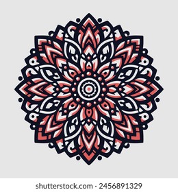 Seamless vector mandala pattern design for background