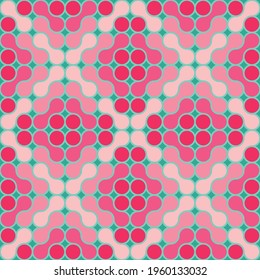 Patrón de rosa rosado de Metaball sin vectores