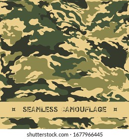Seamless vector military camouflage pattern