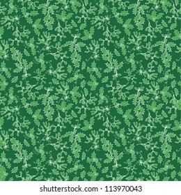 Vector sin soldadura Mistletoe y Holly - verde