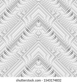 Seamless vector models. Abstract background with dashed wavy lines. Modern minimalist texture. Graphic design wallpaper, fabrics, covers.