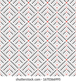 Seamless vector models. Abstract point textured background with diamond, dotted line, angular shapes. Modern minimum texture. Graphic element of design.