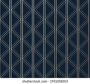 seamless vector monochrome pattern art-deco