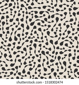 Seamless vector monochrome pattern. Chaotic black lines background. For fabric, textile, wrapping, cover etc. 10 eps design.