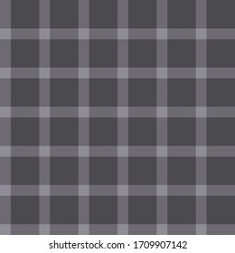 Seamless vector monochrome tartan pattern. Plaid background. Classic fashion ornate pattern. 
