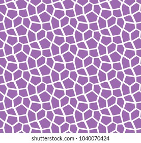 Seamless Vector Mosaic Pattern. Irregular cells background. Voronoi texture.