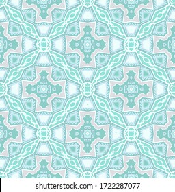 Seamless vector mosaic pattern, mosaic tile ornament, vintage style