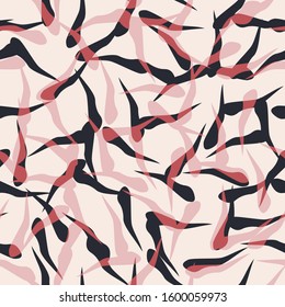 Seamless vector multicolor abstract pattern. Chaotic elements background. For fabric, textile, design, cover, wrapping. 10 eps.