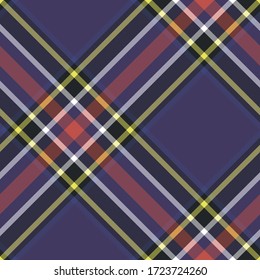 Seamless vector multicolor blue tartan pattern. Plaid background. For design, fabric, textile, wrapping, cover etc.
