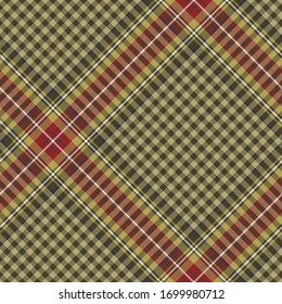 Patrón tartán diagonal multicolor sin fisuras vectoriales. Colocar fondo. Patrón clásico de lana de moda. Para tejidos, tejidos, envolturas, revestimientos, etc.