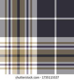 Seamless vector multicolor handkerchief tartan pattern. Plaid background. Classic fashion design ornate pattern. For fabric, textile, wrapping, cover etc.