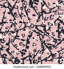 Seamless vector multicolor leopard fur pattern. Stylish wild leopard print. Animal print background for fabric, textile, cover, wrapping etc. 10 eps design.