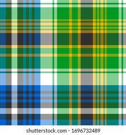 Seamless vector multicolor tartan pattern. Plaid background. Classic fashion wool pattern. For fabric, textile, wrapping, cover etc.