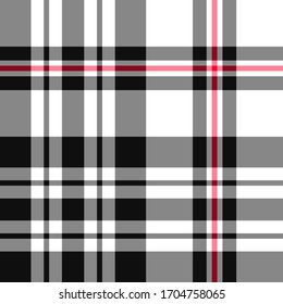 Seamless vector multicolor tartan pattern. Plaid background. Classic fashion wool pattern. For fabric, textile, wrapping, cover etc.