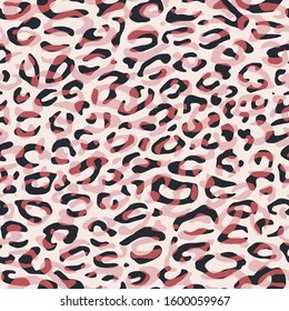 Seamless vector multicolor transparent leopard spots pattern. Stylish wild leopard print. Animal print background for fabric, textile, cover, wrapping etc. 10 eps design.