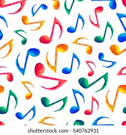 Seamless vector musical pattern - Notes