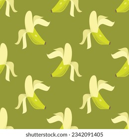 Seamless vector natural pattern of bananas