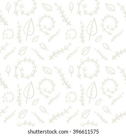 Seamless vector nature pattern background