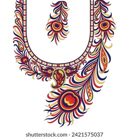 seamless vector neck pattern on white background