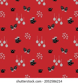 Seamless vector new year pattern. Print for adult and children's clothing, textiles, wrapping paper, stationery.