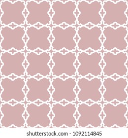 Seamless vector ornament in arabian style. Geometric abstract purple and white background. Pattern for wallpapers and backgrounds