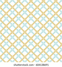 Seamless vector ornament in arabian style. Geometric abstract background. Pattern for wallpapers and backgrounds