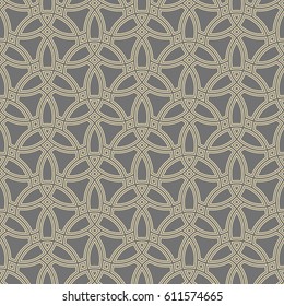 Seamless vector ornament in arabian style. Geometric abstract background. Pattern for wallpapers and backgrounds