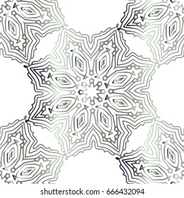  Seamless vector ornament in arabian style. Seamless silver pattern. Silver and white pattern